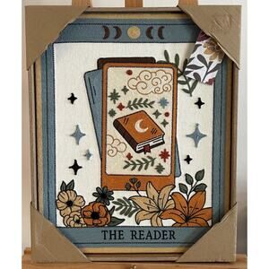 BP Home Textile Embroidery Woven Wall Art Tarot Card The Reader Decor 17"x 21"